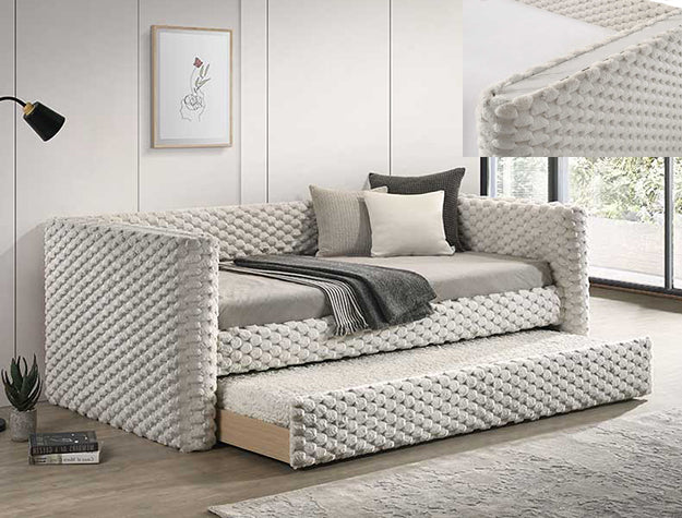 Brielle Daybed Arms Slats-Wh.Dove