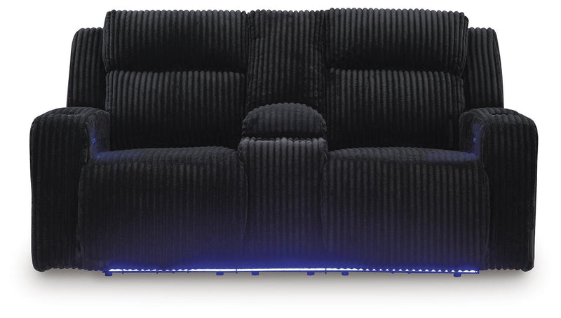 Forest Lake Power Reclining Loveseat with Console