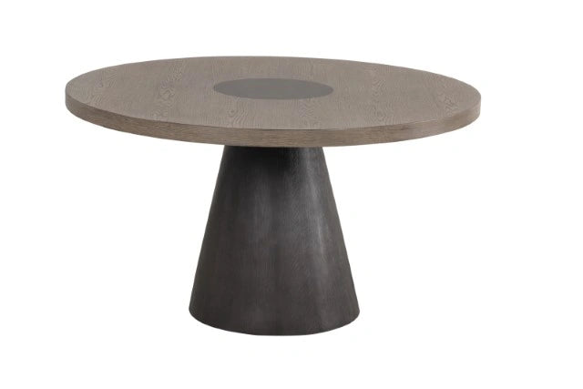 Broager 5 Pc Dining Set (White Swivel Chairs)