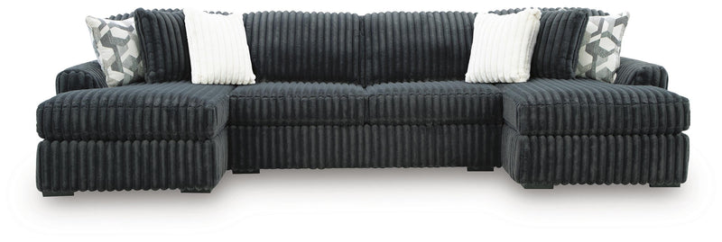 Midnight-Madness Sectional with Chaise