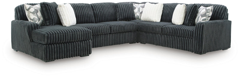 Midnight-Madness Sectional with Chaise