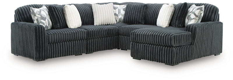 Midnight-Madness Sectional with Chaise