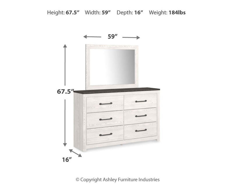 Gerridan Dresser and Mirror