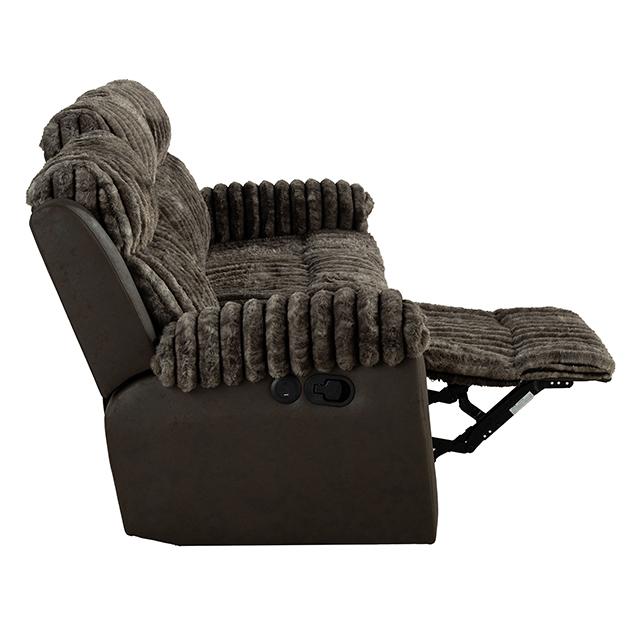 Dionysus Manual Reclining Sofa Brown