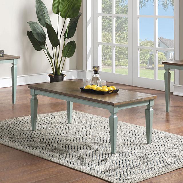 Antique Teal/Dark Walnut