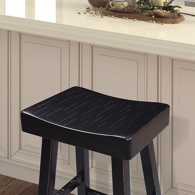 Biasca 24" Stool (2/CTN) White, Brown, & Black