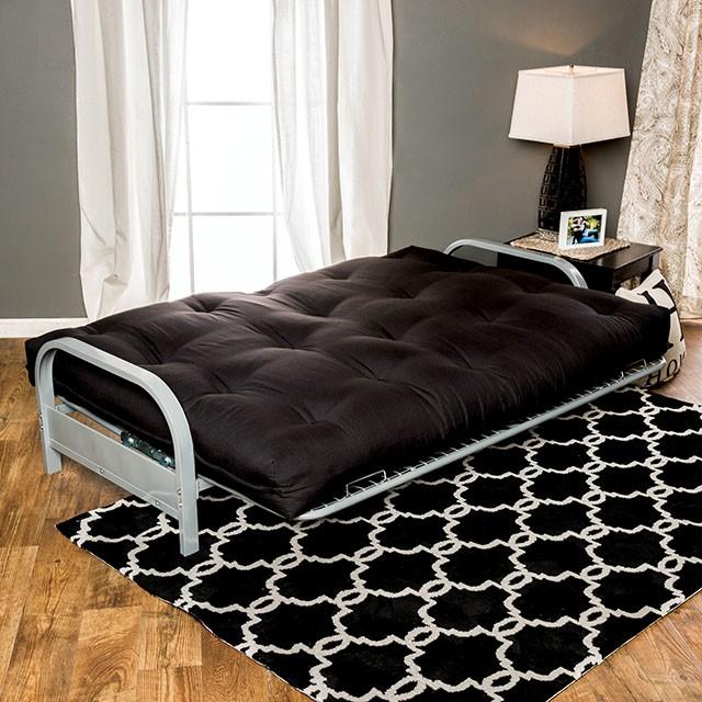 KNOX Black 8" Black Futon Mattress w/ Inner Spring