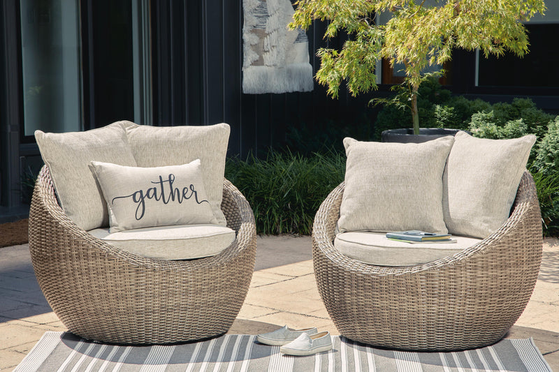 Danson Swivel Lounge with Cushion (Set of 2)