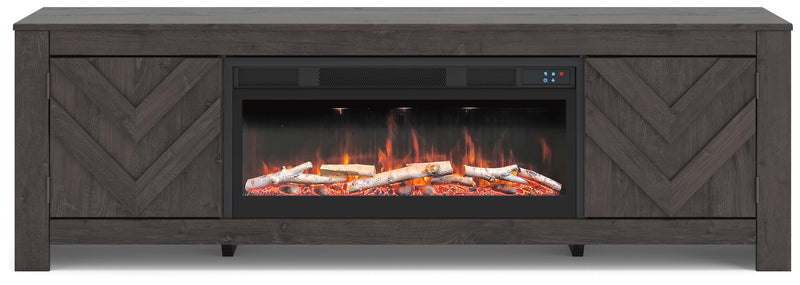 Cayboni 71" TV Stand with Electric Fireplace