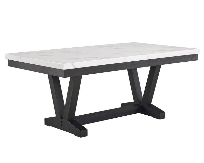 Vance Faux Marble Dining Table