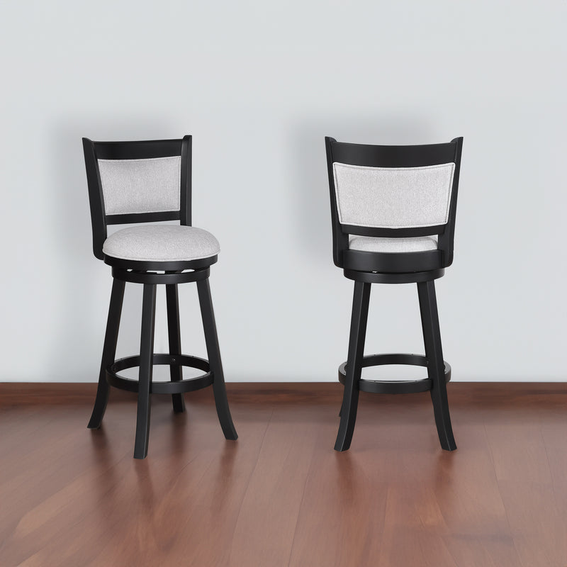 Cecil Swivel Bar Stool Dove Knockdown